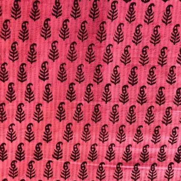 Hand Block Print aus Indien – PINK PAISLEY